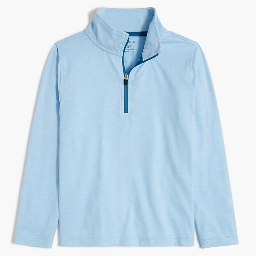 J. Crew Crewcuts Active Quarter Zip Pullover Light Blue XL (12 - 14)